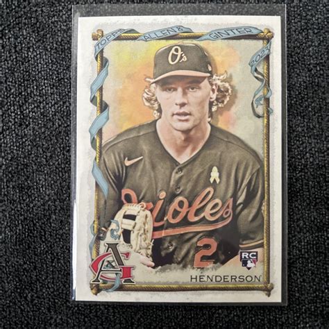 Topps Allen Ginter Gunnar Henderson Rookie Rc Baltimore Orioles