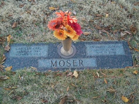 Anthony Joseph Moser Homenaje De Find A Grave