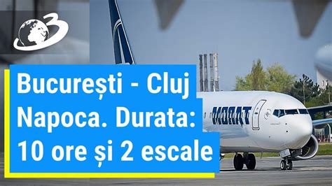 Un avion care a decolat din București a ajuns la Cluj Napoca după 10