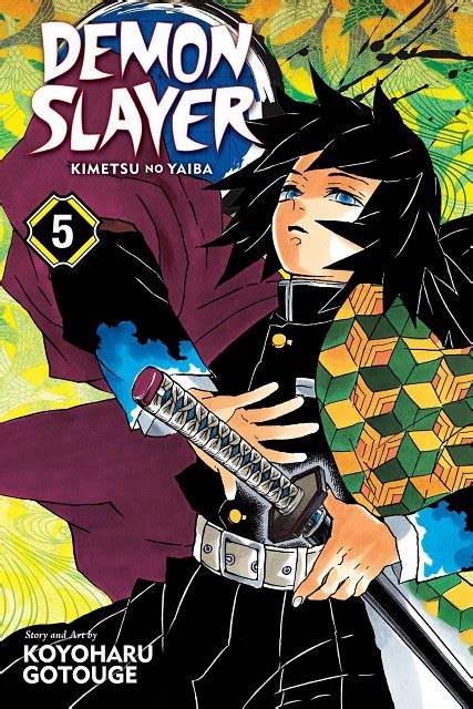 Kimetsu No Yaiba Volume 5 Cover — Giyuu Tomioka Minitokyo