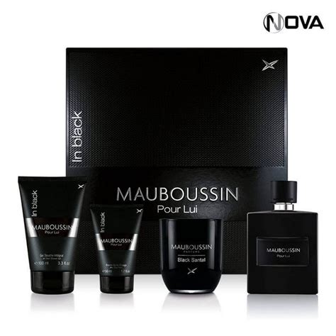 Mauboussin Pour Lui In Black Coffret Bougie Gel Et Creme Ml