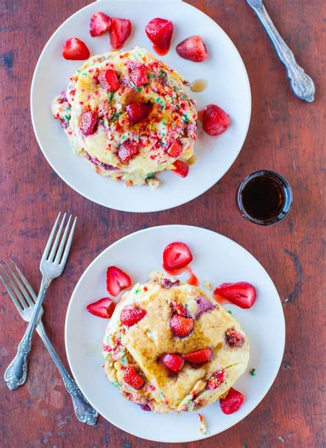 Buttermilk Strawberry Pancakes With Sprinkles Averie Cooks