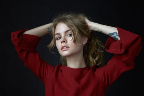 Download Blonde Russian Tattoo Model Woman Anastasiya Scheglova Hd