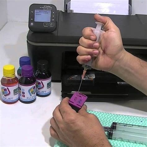 500ml Kit Tinta Recarga Compatível Cartucho Hp 2774 JETW