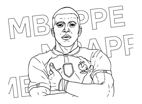 Mbappe Coloring Pages Coloring Nation