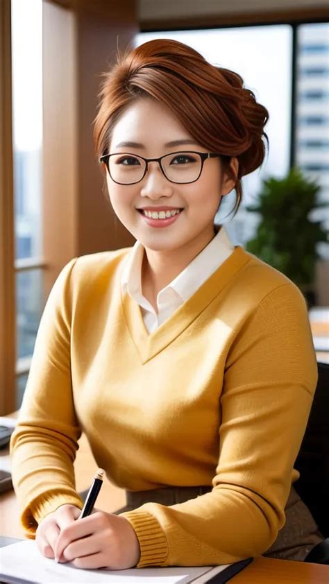 Registration Desk Office Lady Sitting