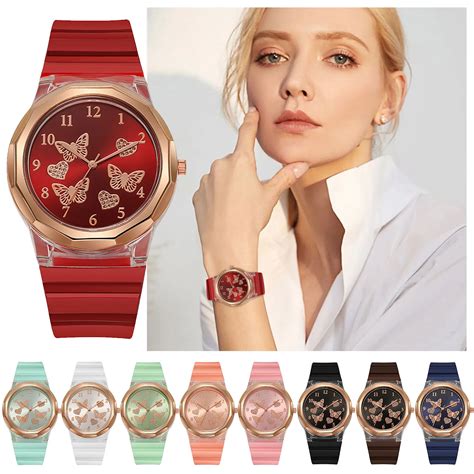 Fashion Women Watch Colorful Sport Jelly Silicone Strap Quartz Wristwatch Men Casual Wristwatch