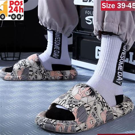 Js Selipar One Piece Sliper Sandal Lelaki Shoesseliper Man 36 45