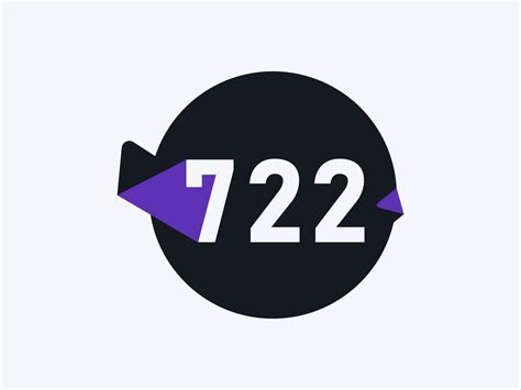 722 Number Logo Icon Design Vector Image Number Logo Icon Design