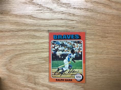 Topps Ralph Garr Atlanta Braves Card Ebay