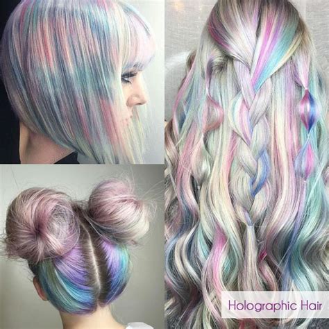 20 Iridescent Holographic Hair Coloring Ideas To Make Your Hair Resemble A Pastel Colored