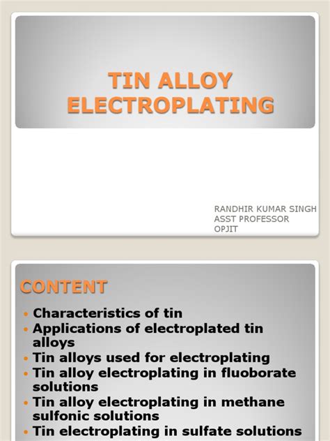 tin plating  tin solder