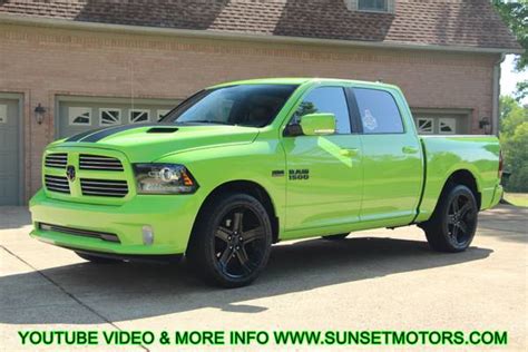 2017 Ram 1500 Crew Cab Sport Sublime Green Hemi 18k Miles See Video For Sale In Milan Tn