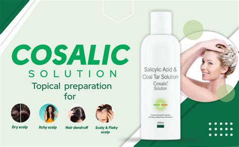 SALVE Cosalic Coal Tar Salicylic Acid Shampoo For Dry Itchy Scaly