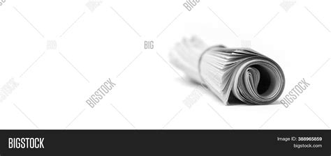 Rolled Newspaper Image Photo Free Trial Bigstock