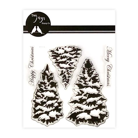 Two Jays Stamps Fir Trees Art Of Craft