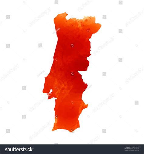 Vector Map Portugal Isolated Vector Illustration Stock Vector Royalty Free 457023856