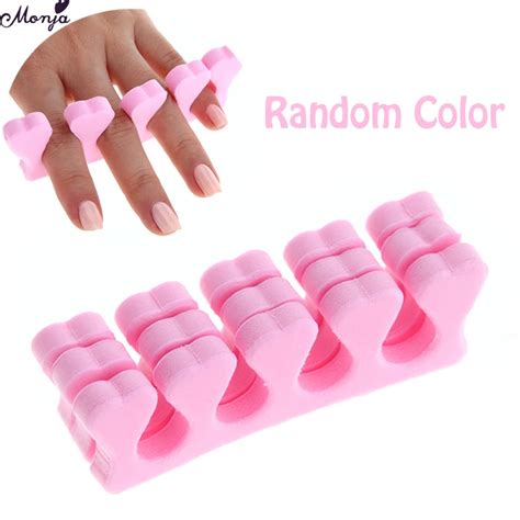 Monja Pcs Nail Art Soft Foam Sponge Finger Toe Separators Nail