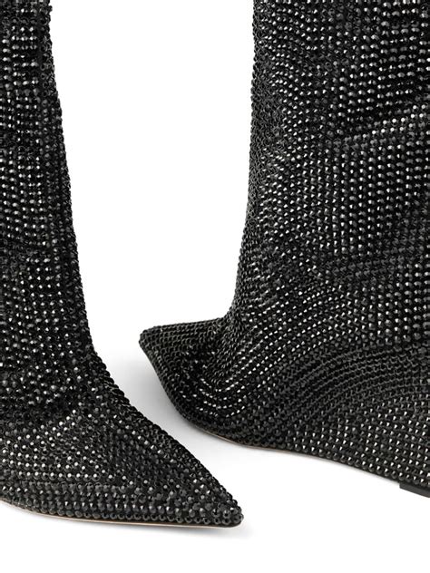 Jimmy Choo 85mm Blake Crystal Embellished Boots Farfetch