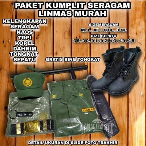 Seragam Linmas Seragam Hansip Paket Seragam Linmas Paket Seragam