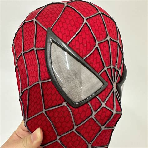 Sam Raimi Spiderman Mask With Faceshell And Magnetic Lenses D Rubber