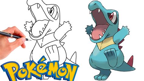 How To Draw Totodile Pokemon 158 Generation 2 Youtube