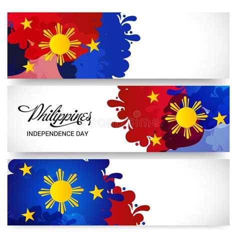 Philippines Independence Day Card Stock Vector Illustration Of