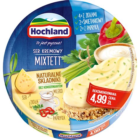 Serek Topiony Kremowy Mixtett Kr Ek G Hochland Food Plus Shop Online