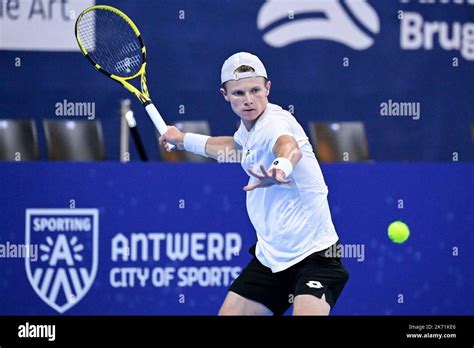 Dutch Jesper De Jong pictured in action during the qualification game ...