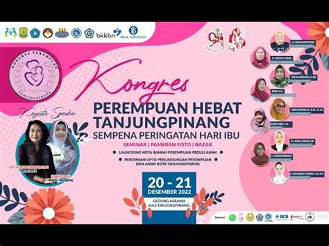 Pembukaan Kongres Perempuan Hebat Kota Tanjungpinang Tahun Youtube