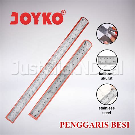 Jual Joyko Penggaris Besi Mistar Stainless Steel Ruler Shopee Indonesia