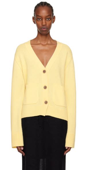 Lisa Yang Yellow The Danni Cardigan