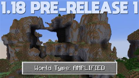 Amplified Returns Large Biomes Minecraft 1 18 PRE RELEASE 1 YouTube