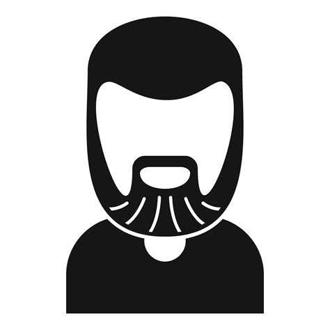 Character Beard Icon Simple Vector Mature Man 38827858 Vector Art At
