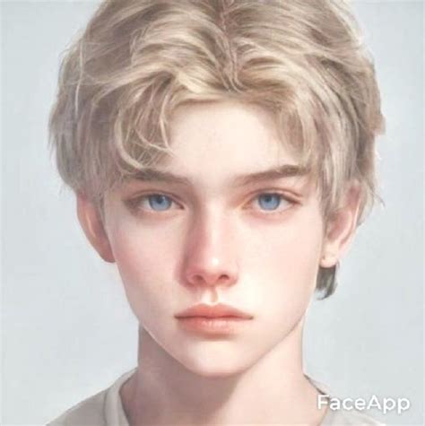 A Close Up Of A Person With Blonde Hair And Blue Eyes Wearing A T Shirt