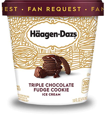 Triple Chocolate Fudge Cookie Ice Cream Häagen Dazs