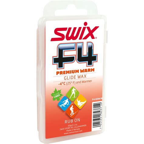 Swix F4 60w N Glidewax Warm 60g Mit Kork Skiwachs