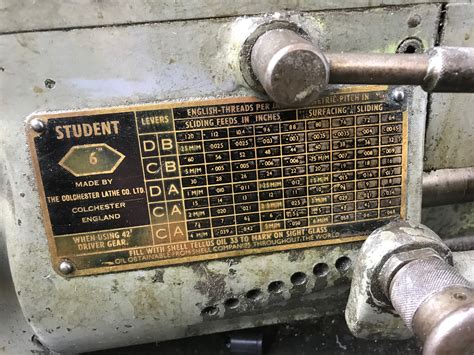 Colchester Student Lathe
