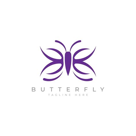 Schmetterling Logo Design Konzept Vektor Vorlage Premium Vektor