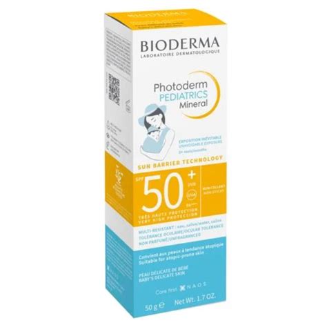 Buy Bioderma Photoderm Pediatrics Mineralspf50sun Cream 50g Online