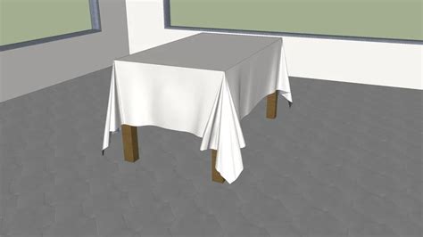 Mesa Con Mantel 3d Warehouse