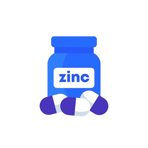 Zinc Mineral Icon Capsules And Bottle Vector Art At Vecteezy