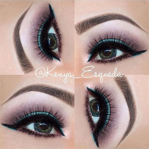 Double Liner W Teal On A Cool Berry Eye Kenya Esqueda Abh Brow Wiz