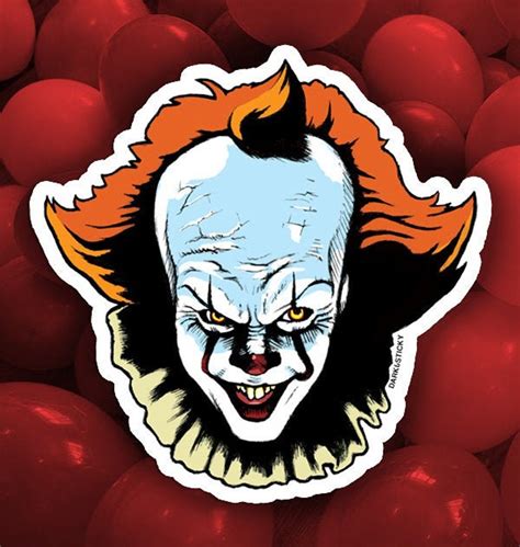 It Pennywise The Clown Sticker Etsy