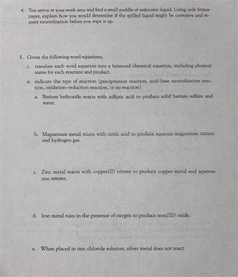 Solved Post Laboratory Assignment For Each Of The Chegg