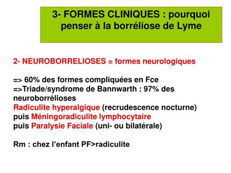 PPT BORRELIOSE DE LYME place de la sérologie dans le diagnostic