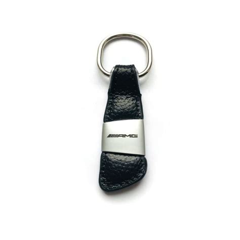 Mercedes Amg Keychain Logo Keyring Fob Metal Leather Etsy