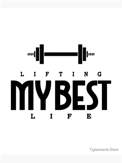 Lifting My Best Life Poster By Bhagwantmba Redbubble