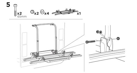 THULE 306561 Elite G2 Short Rear Bike Rack Instructions