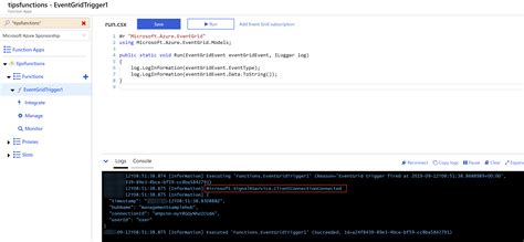 Tip 243 Azure Signalr Service And Event Grid Walkthrough Azure Tips